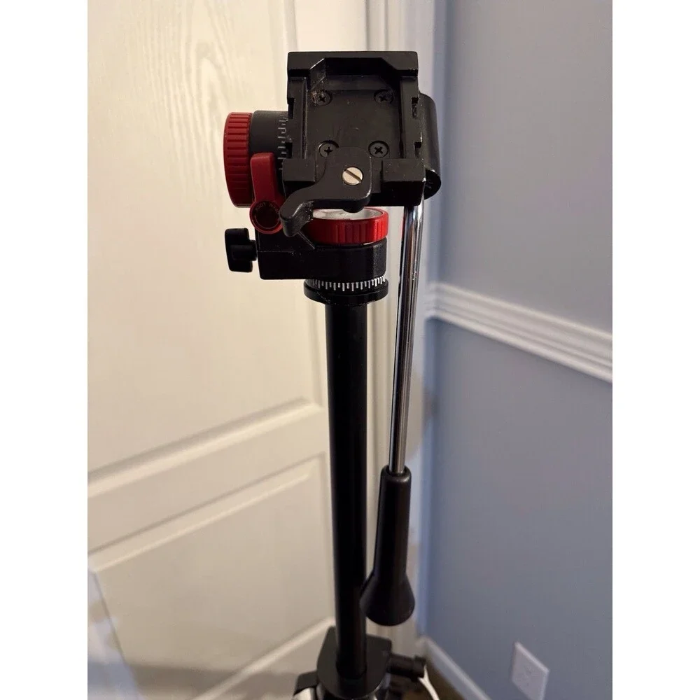 Tripod Red Accent Professional VTR-90RA for Camera/Camcorder.